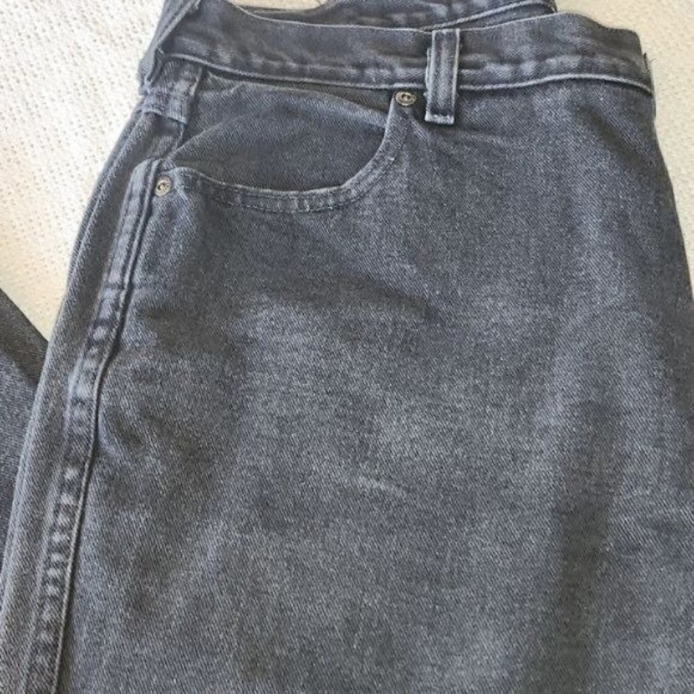 Harley-Davidson High Rise Black Pocketed Sz. 14 x 29 Jeans - Picture 8 of 11